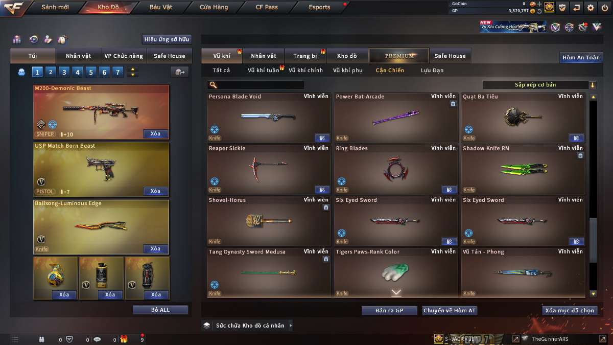 shop acc cf uy tin gia re